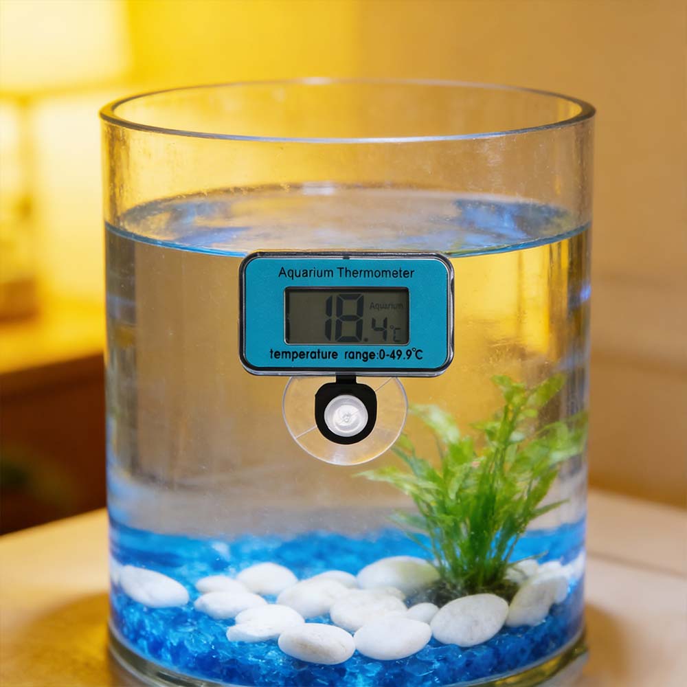 Marine Aquarium Hydrometer - Waterproof Digital Fish Tank Thermometer Real-time