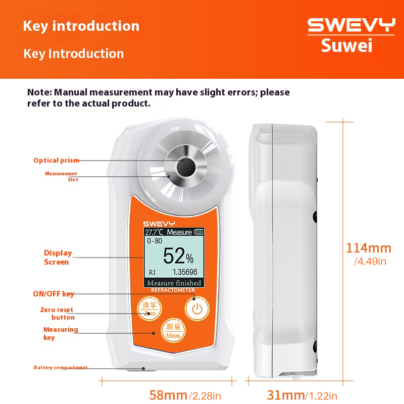 SWEVY SW80S/SW85S Industrial A - Marine Aquarium Refractometer avaliação e preço