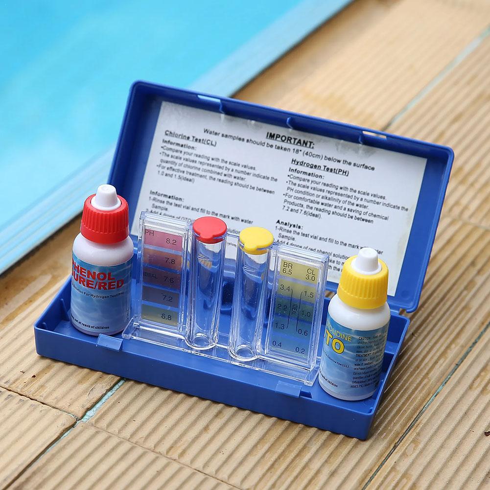 PH Chlorine Water Test Kit Tes - Marine Aquarium Water Testing avaliação e preço