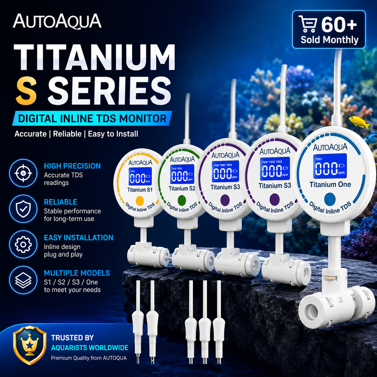 AutoAqua Aquarium Smart TDS Te - Marine Aquarium Refractometer avaliação e preço
