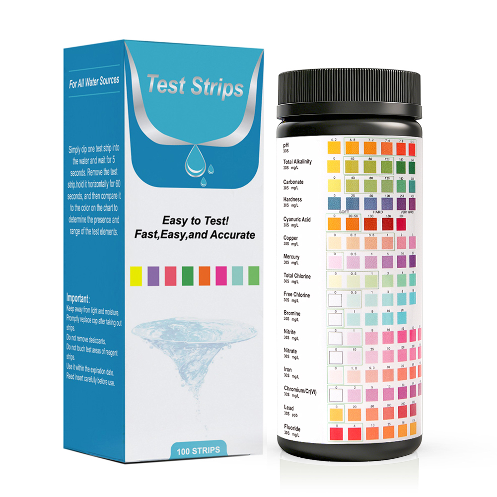 Yieryi 16 in 1 Water Test Stri - Marine Aquarium Water Testing avaliação e preço