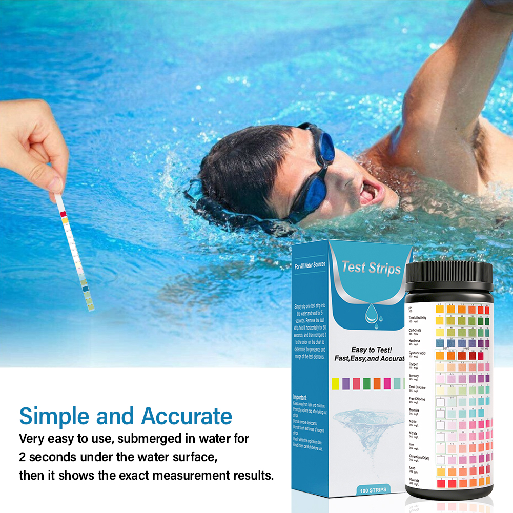 Yieryi 16 in 1 Water Test Stri - Marine Aquarium Water Testing avaliação e preço