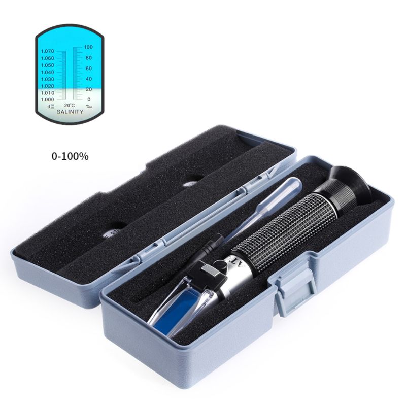 Salinity Refractometer Meter W - Marine Aquarium Water Testing avaliação e preço
