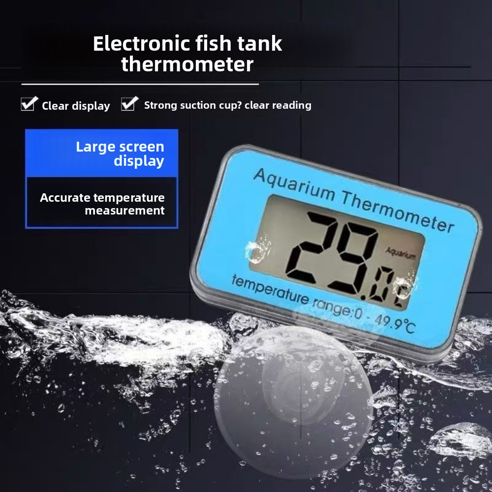 Waterproof Digital Fish Tank T - Marine Aquarium Hydrometer avaliação e preço