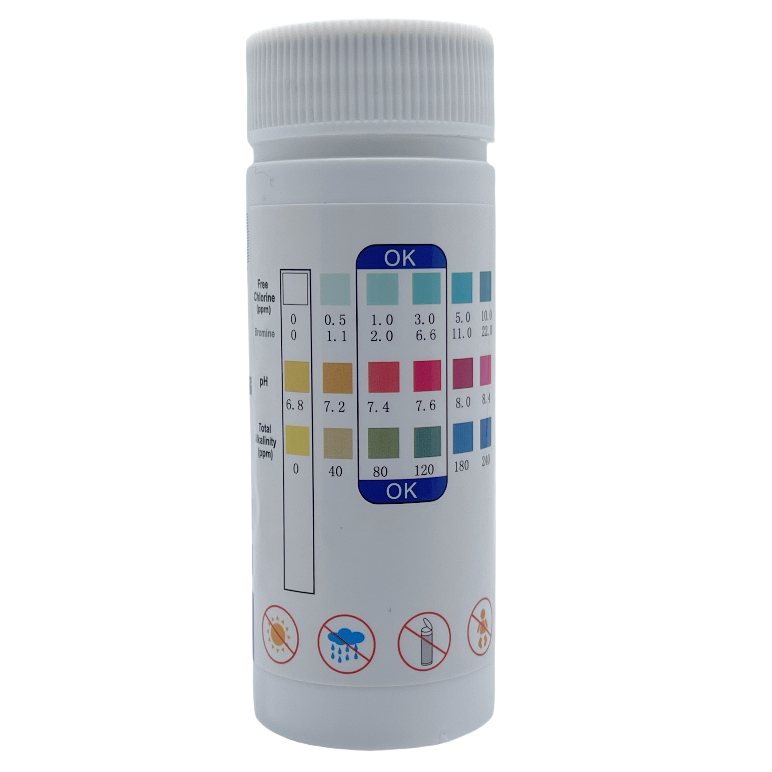 Chlorine PH Test Strips SPA Sw - Marine Aquarium Water Testing avaliação e preço