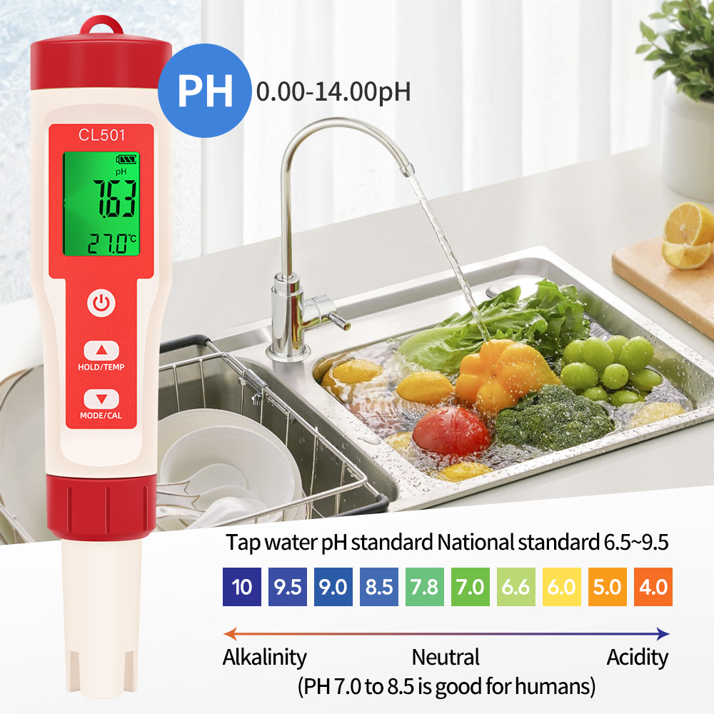 PH/CL2/H2/ORP/Temperature Mete - Marine Aquarium Water Testing avaliação e preço