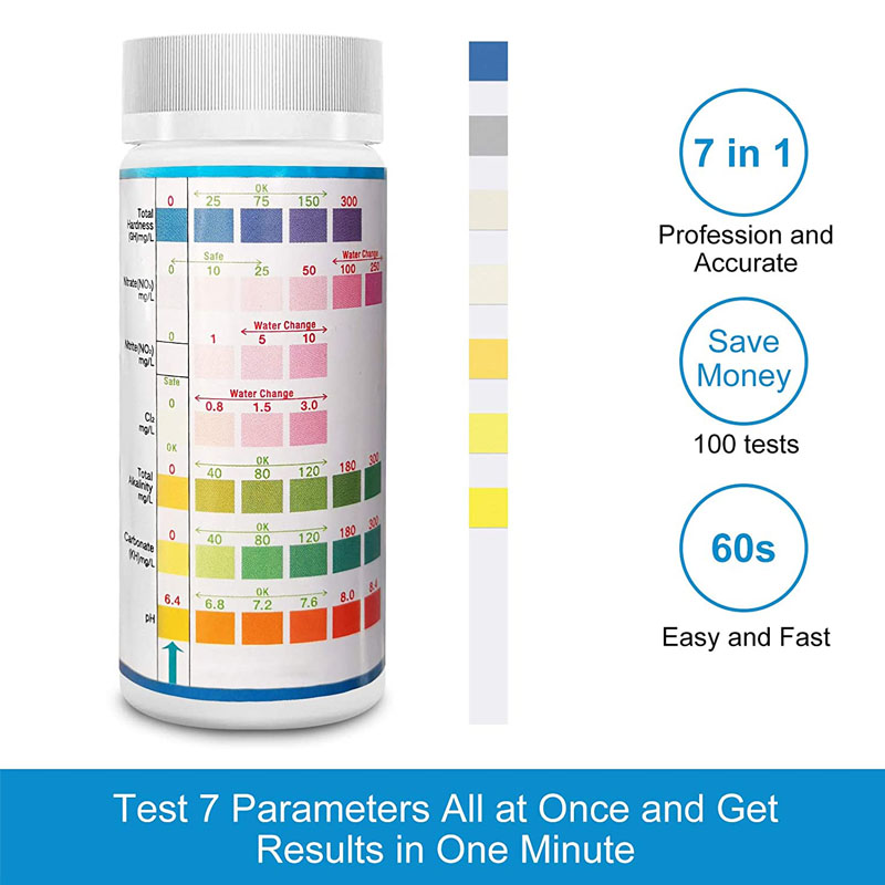 7-IN-1 Aquarium Test Strips 10 - Marine Aquarium Refractometer avaliação e preço