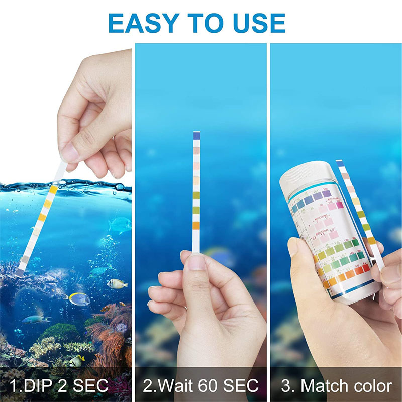 7-IN-1 Aquarium Test Strips 10 - Marine Aquarium Refractometer avaliação e preço