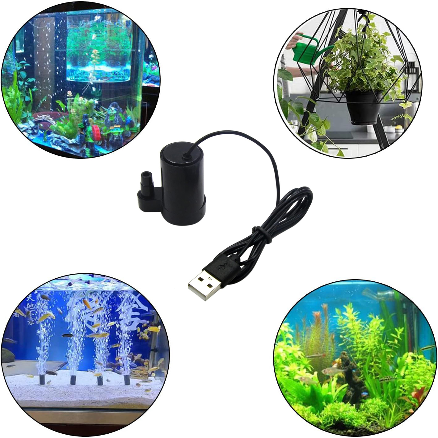 1/2pc DC 3-5V USB Micro Submer - Marine Aquarium Hydrometer avaliação e preço