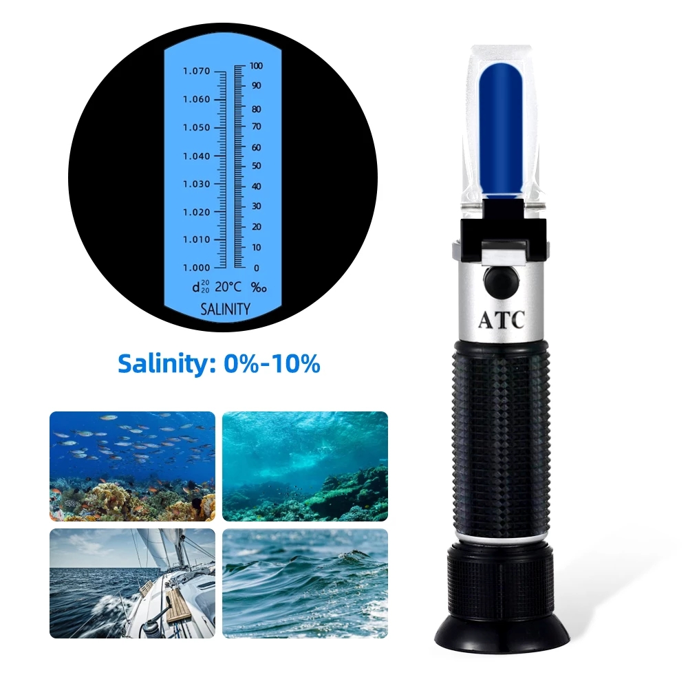 Salinity Refractometer 0-10% 1 - Marine Aquarium Refractometer avaliação e preço