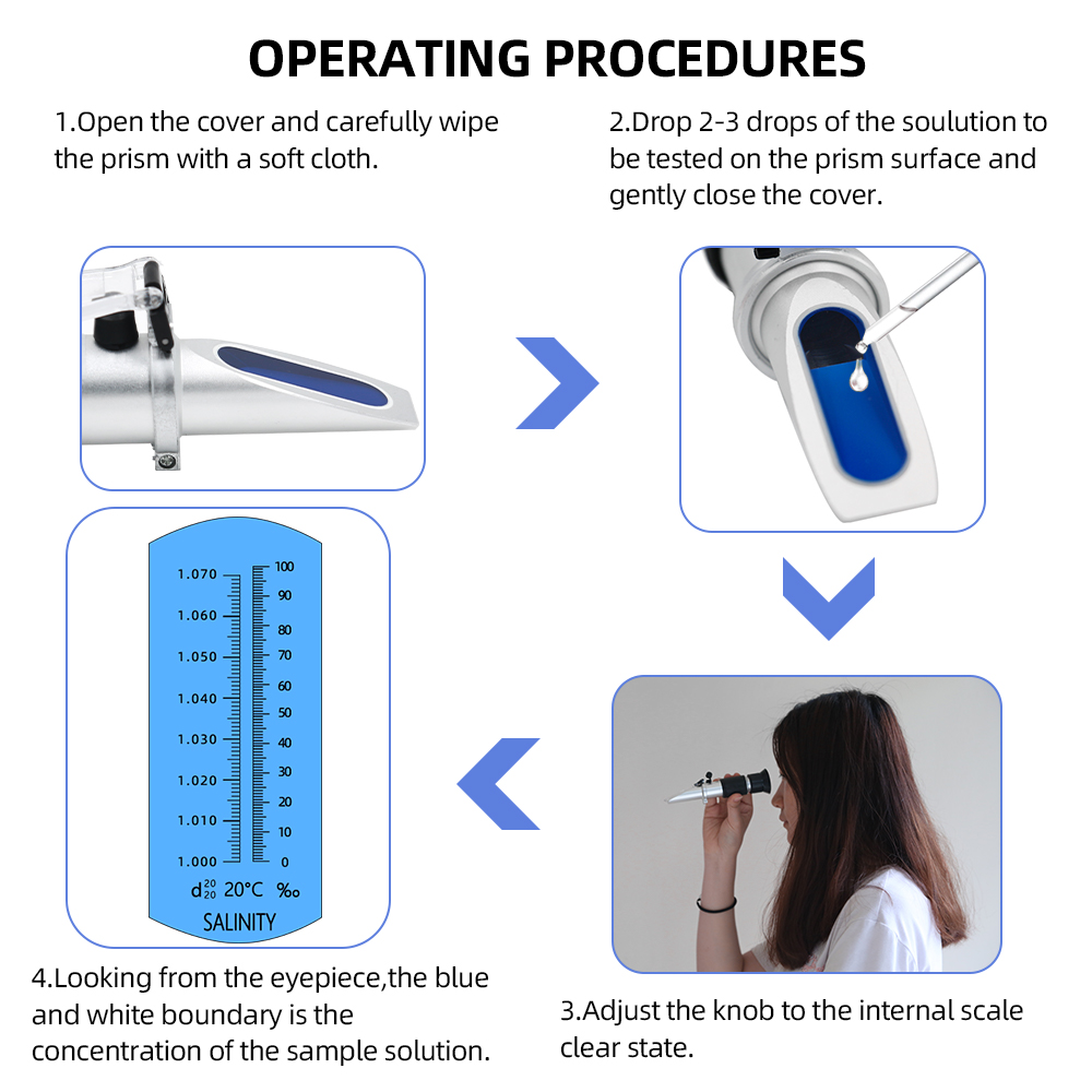 Salinity Refractometer 0-10% 1 - Marine Aquarium Refractometer avaliação e preço