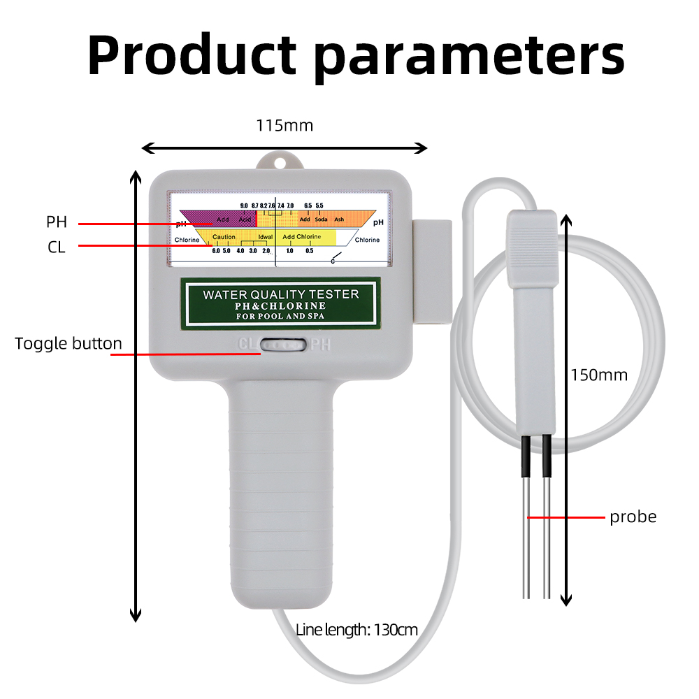 2 in 1 PH Chlorine Meter Teste - Marine Aquarium Water Testing avaliação e preço