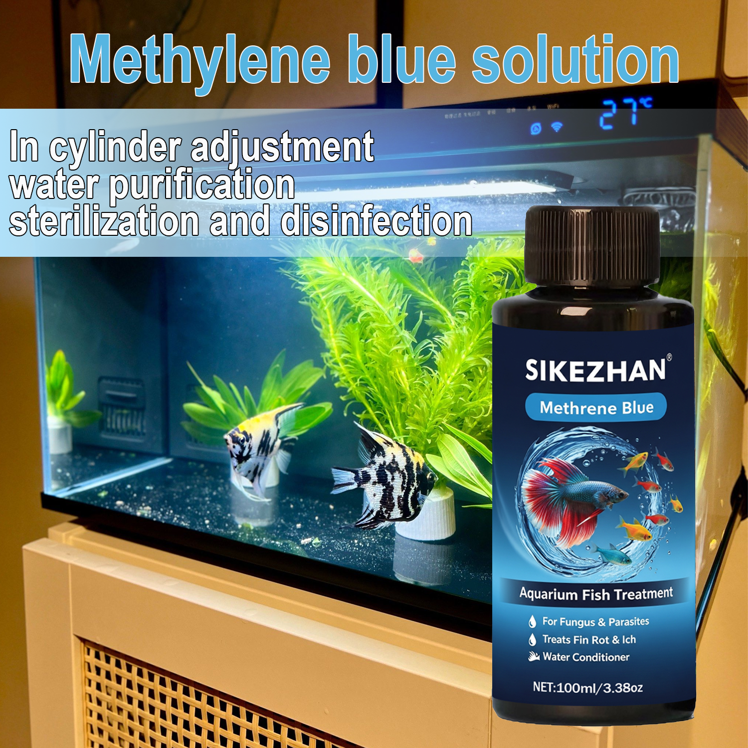 Methylene Blue Solution Aquari - Aquarium Marine Blue avaliação e preço