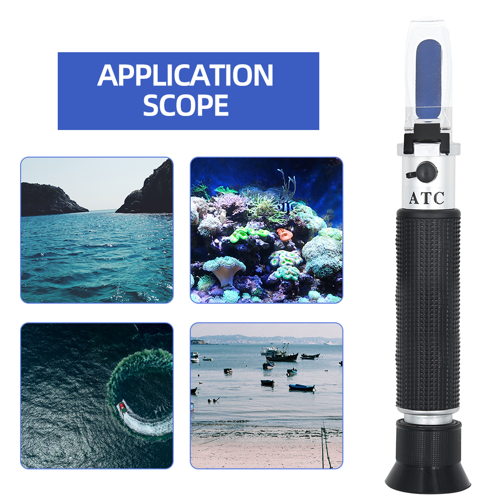 Handheld Salinity Refractomete - Marine Aquarium Refractometer avaliação e preço