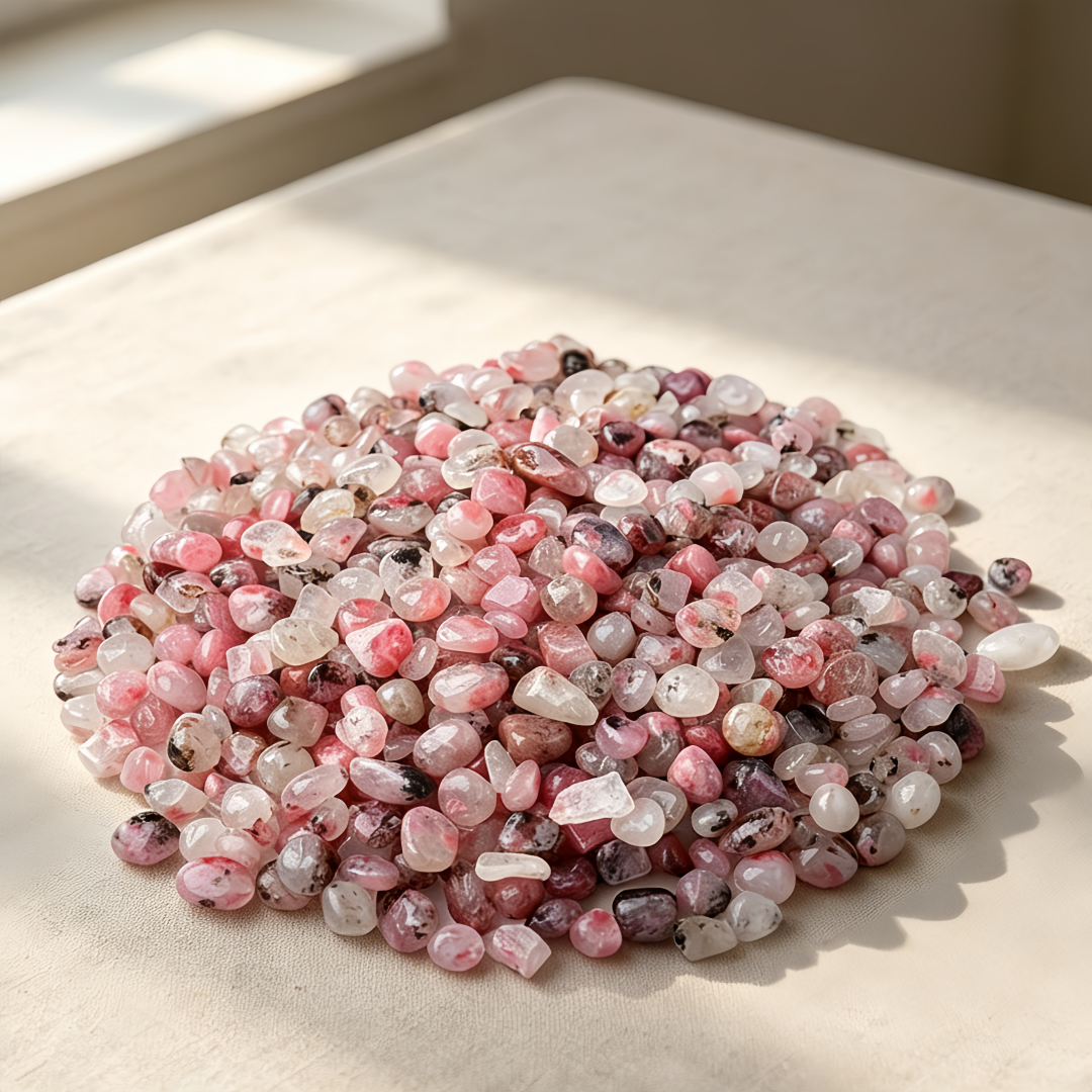 Natural Pink Rhodonite Crystal - Aquarium Marine Plants avaliação e preço