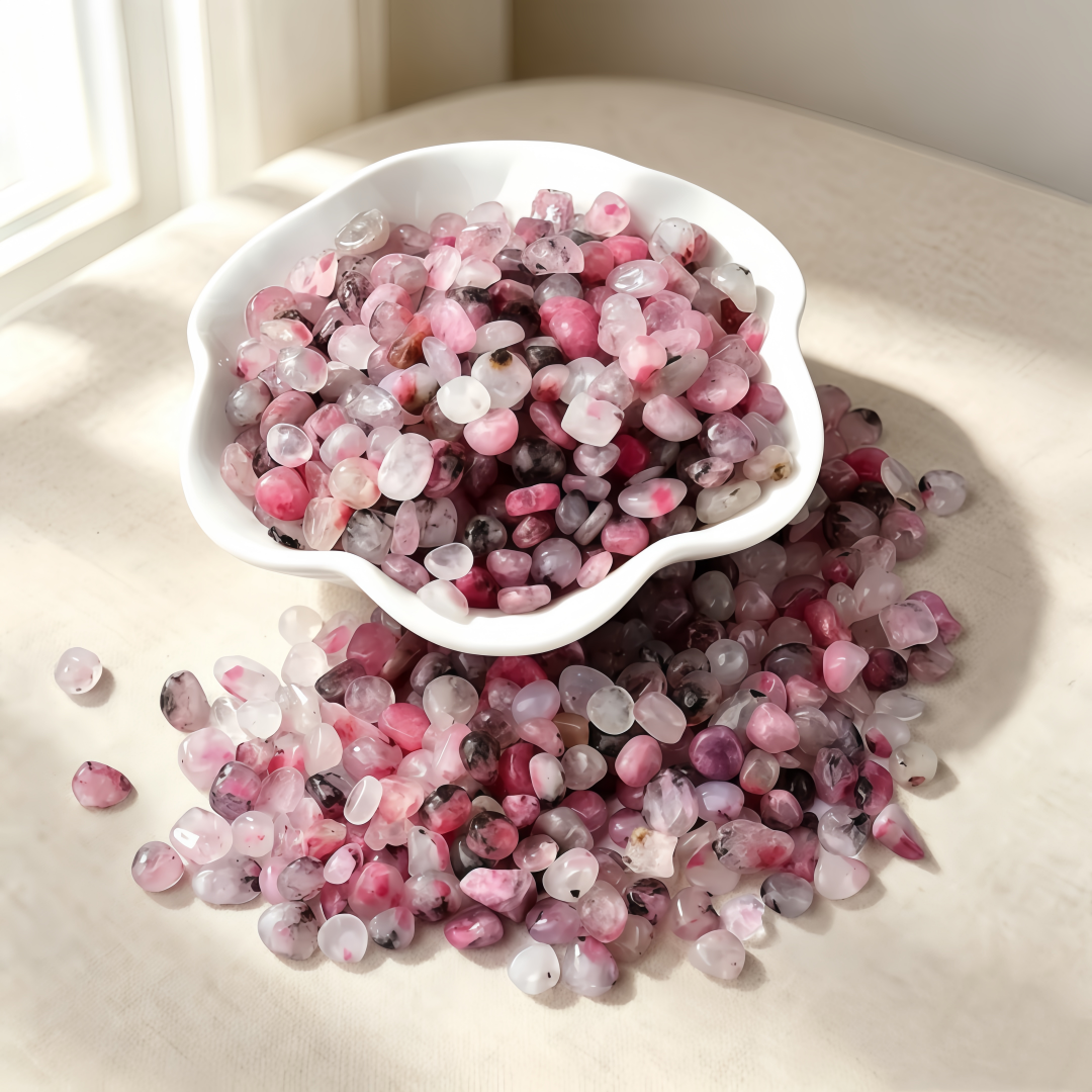 Natural Pink Rhodonite Crystal - Aquarium Marine Plants avaliação e preço