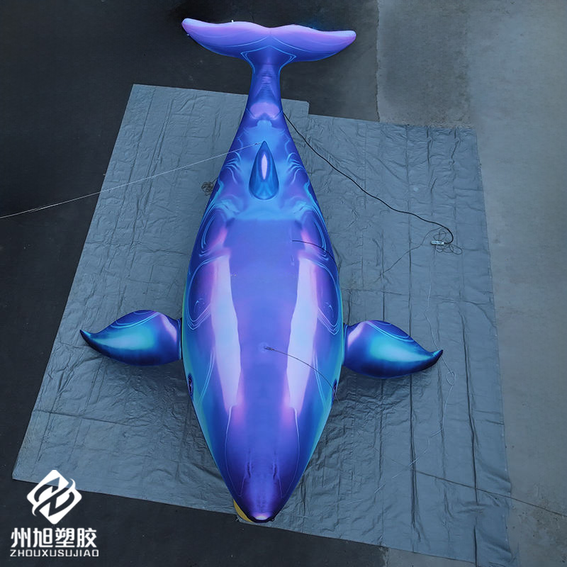 Inflatable blue whale, used as - Aquarium Marine Blue avaliação e preço