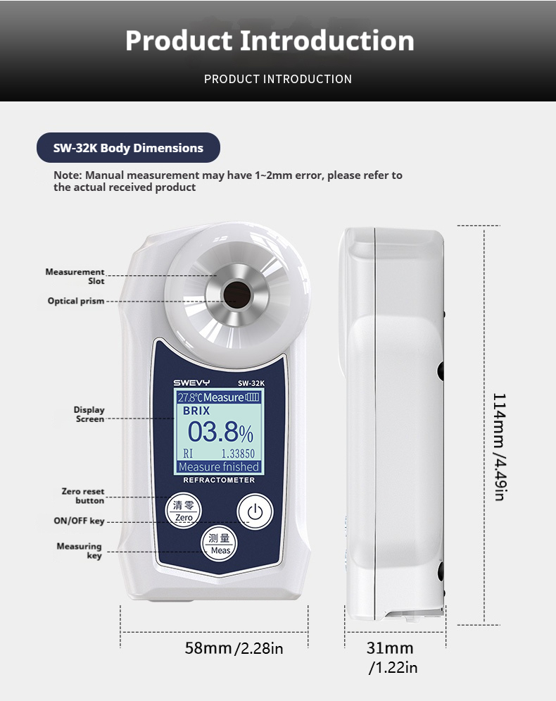 SWEVY SW32K Digital Refractome - Marine Aquarium Refractometer avaliação e preço