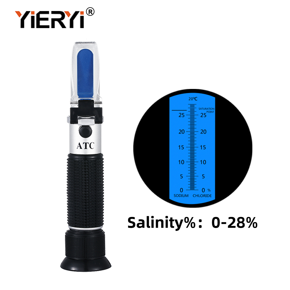 Yieryi Portable 0-28% Salinity - Marine Aquarium Refractometer avaliação e preço