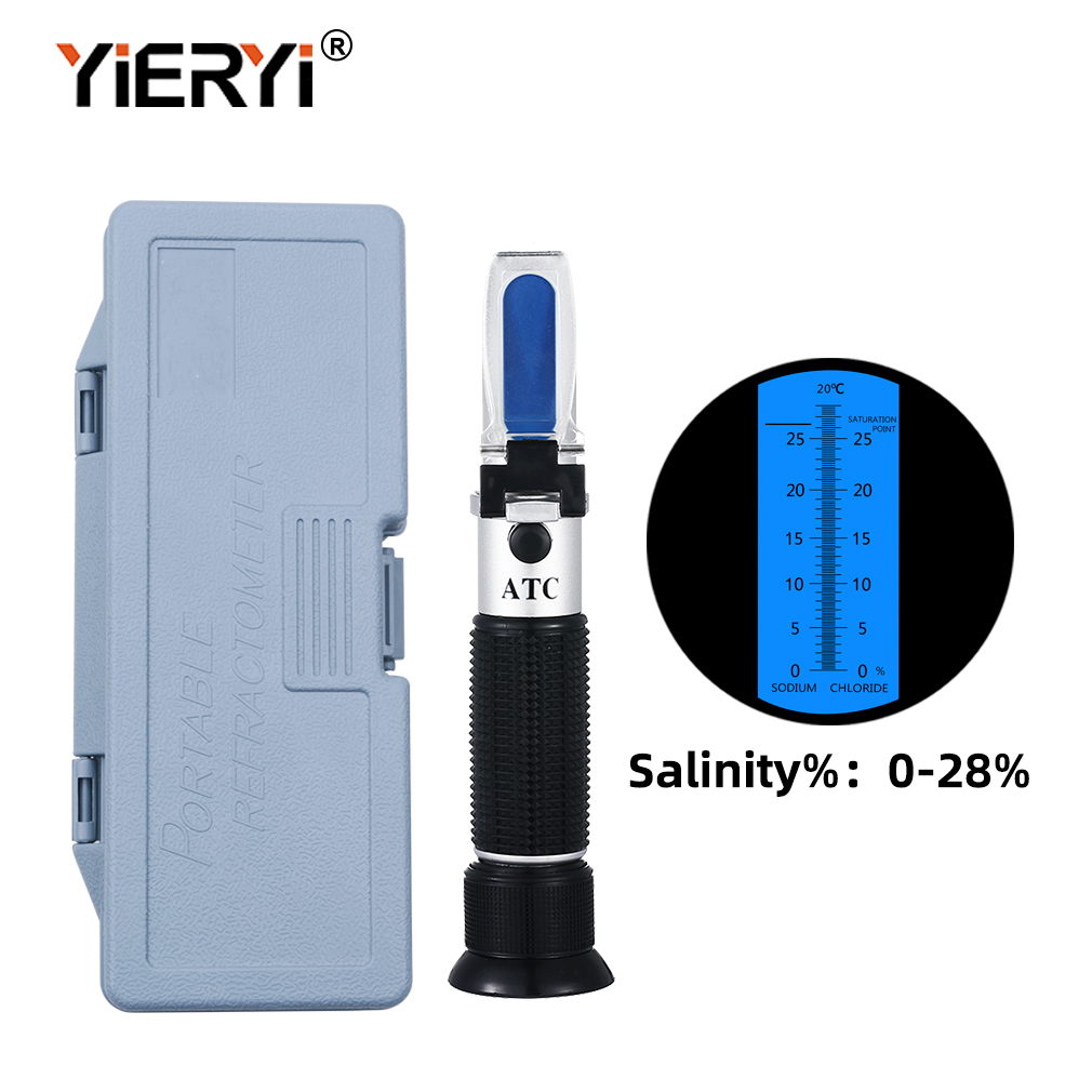 Yieryi Portable 0-28% Salinity - Marine Aquarium Refractometer avaliação e preço