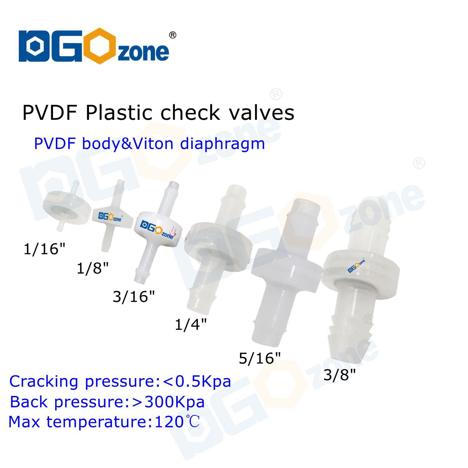 PVDF Check Valve Diaphragm Pla - Marine Aquarium Ozone Generator avaliação e preço