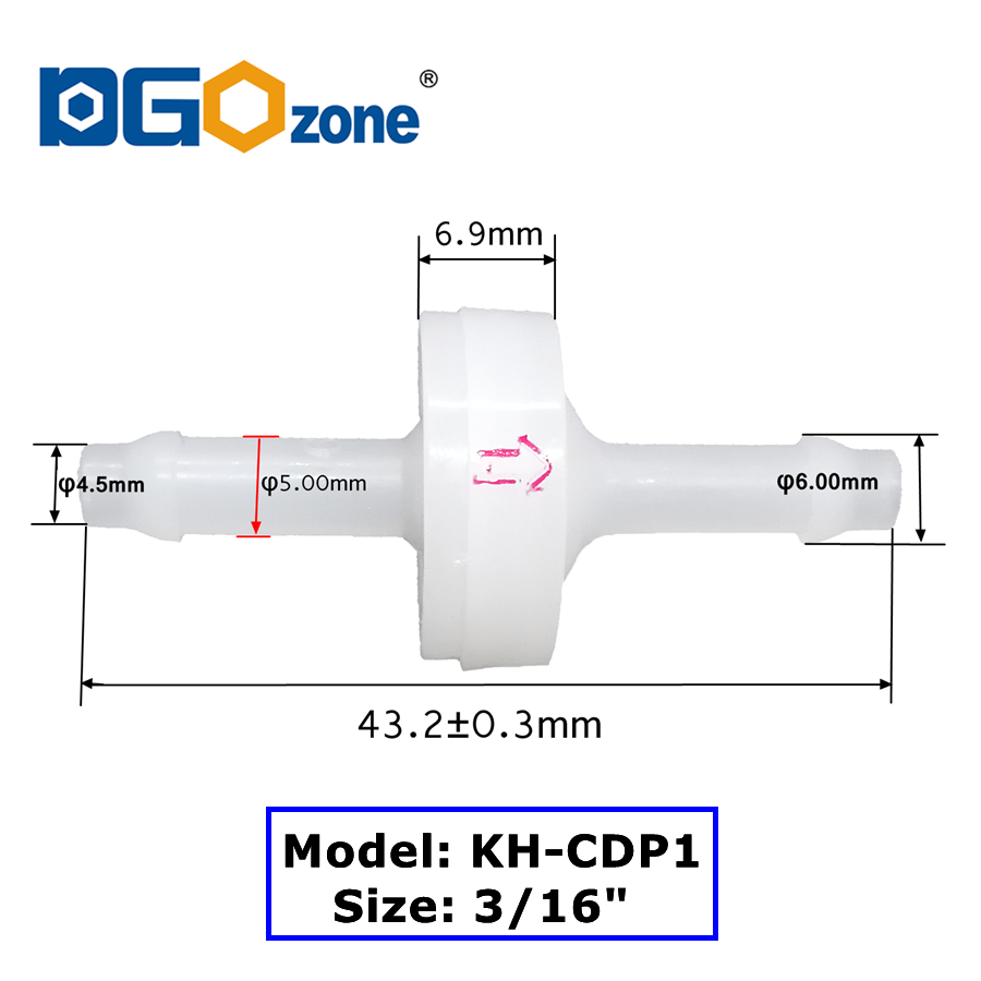 PVDF Check Valve Diaphragm Pla - Marine Aquarium Ozone Generator avaliação e preço