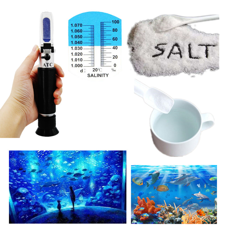 Salinity Refractometer 0-10% 1 - Marine Aquarium Refractometer avaliação e preço