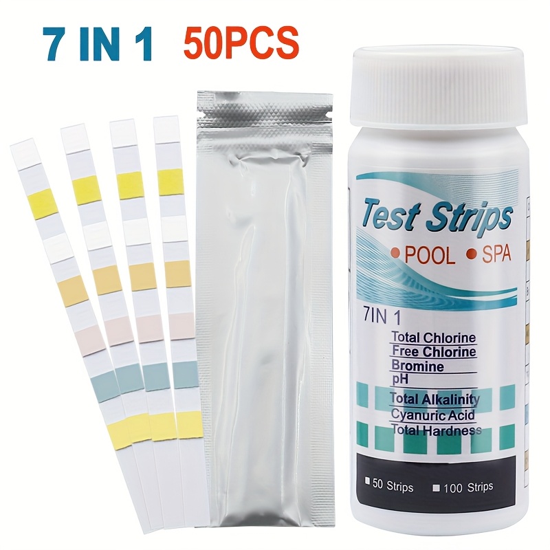 7-in-1 50/100pcs Swimming Pool - Marine Aquarium Water Testing avaliação e preço