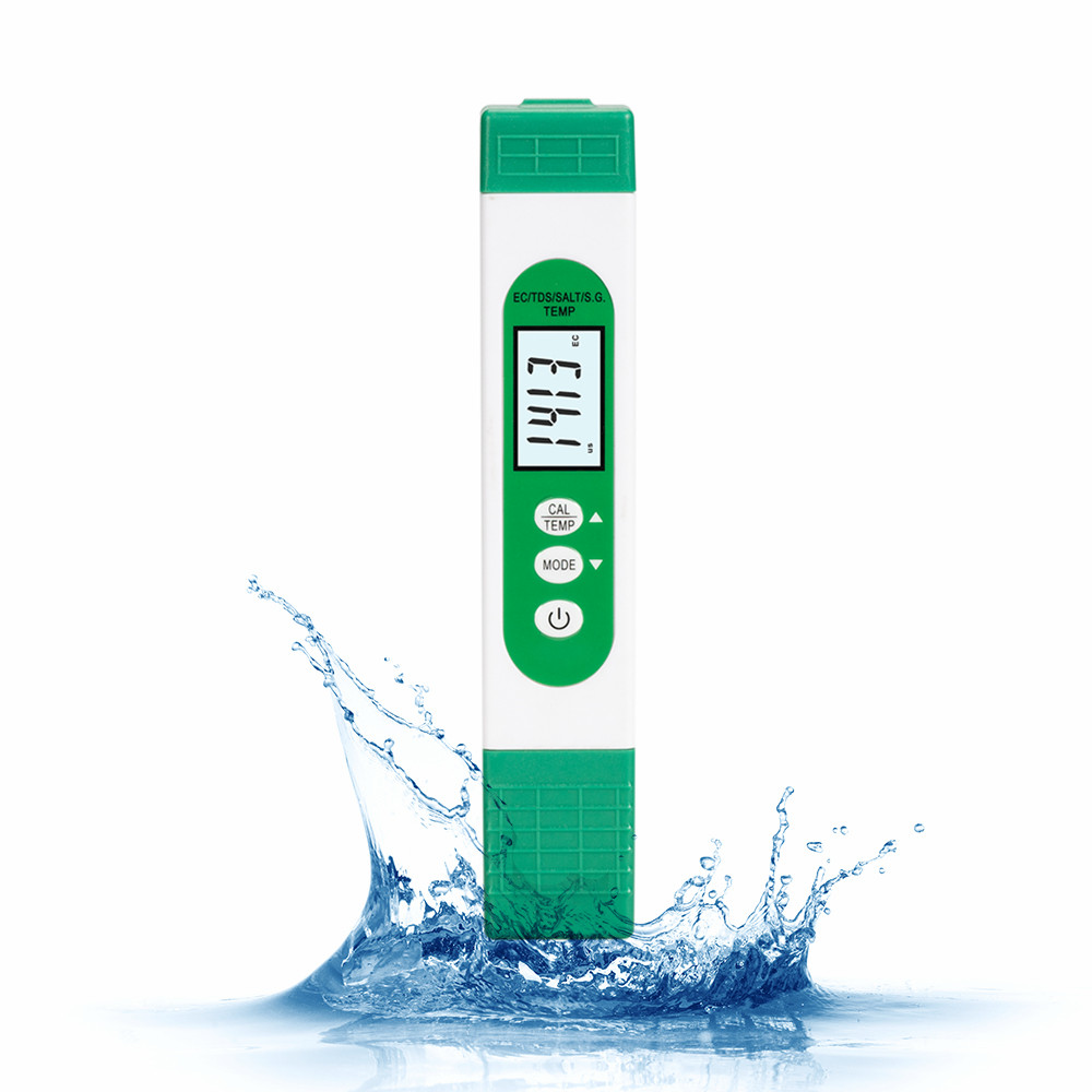 5 in 1 TDS EC SALT S.G TEMP Wa - Marine Aquarium Water Testing avaliação e preço