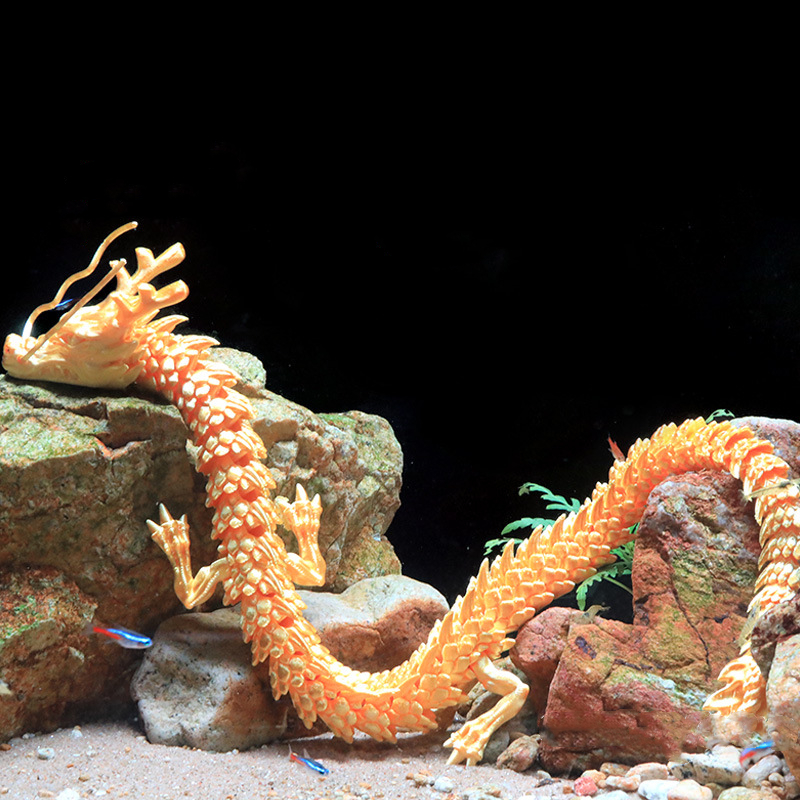 3D Printed Conjoined Dragon Or - Aquarium Marine Plants avaliação e preço