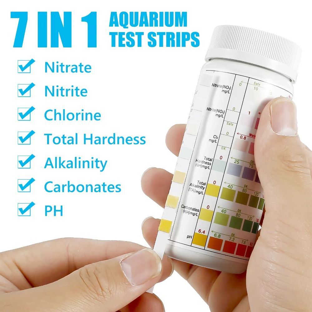 7 in 1 100Pcs Aquarium Test St - Marine Aquarium Water Testing avaliação e preço