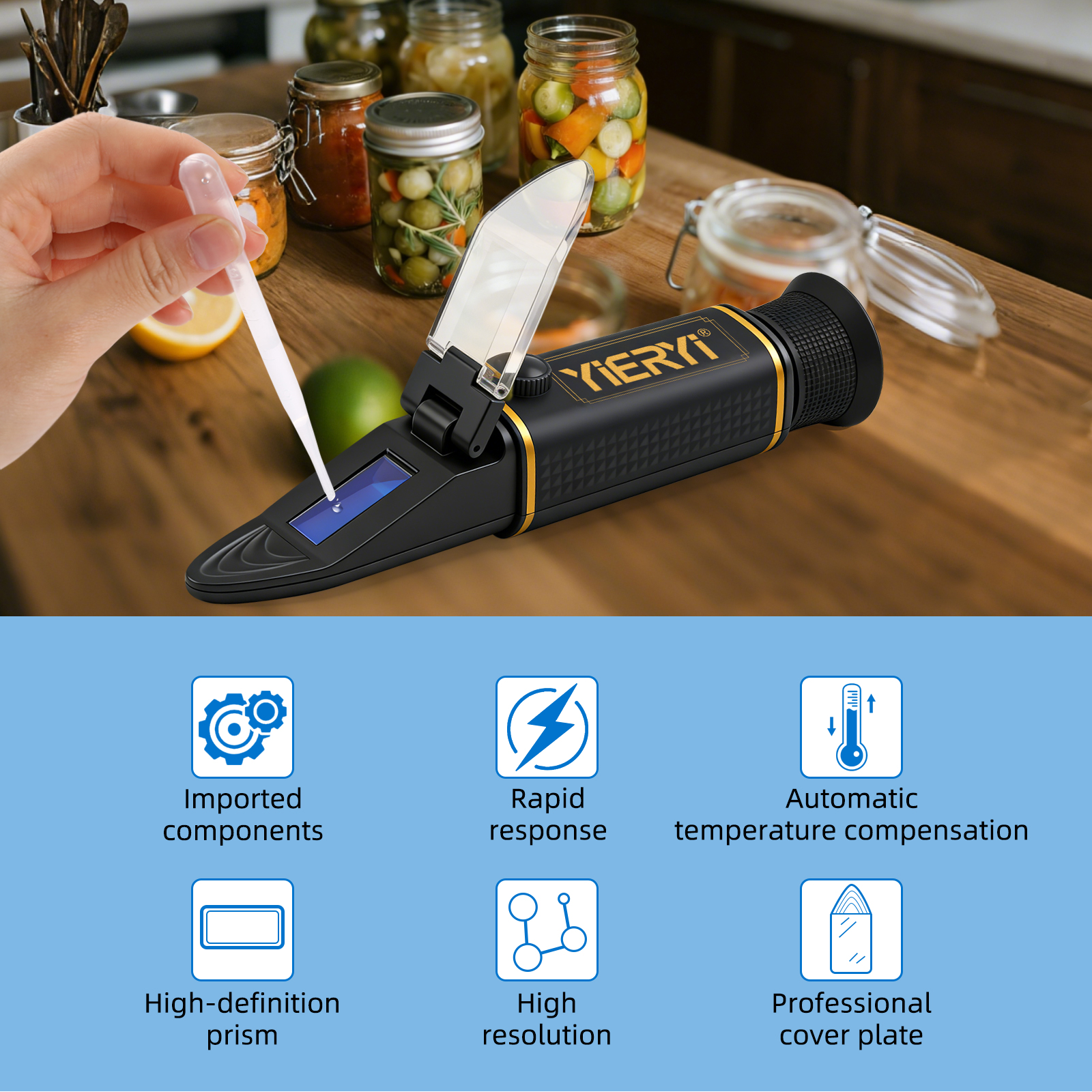 Yieryi 0-28% Salinity Refracto - Marine Aquarium Refractometer avaliação e preço