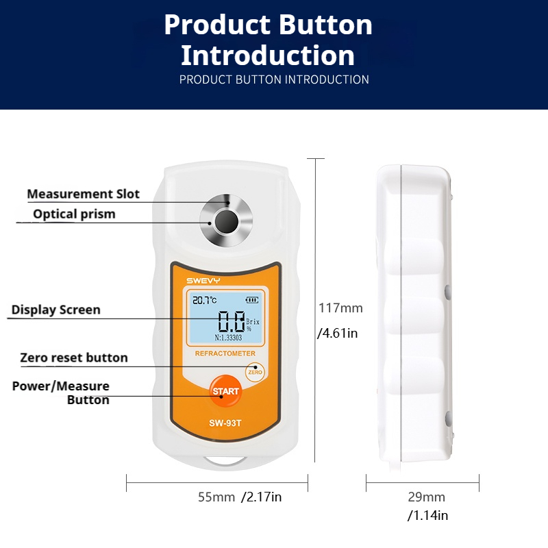 SWEVY SW93T LCD Digital Refrac - Marine Aquarium Refractometer avaliação e preço