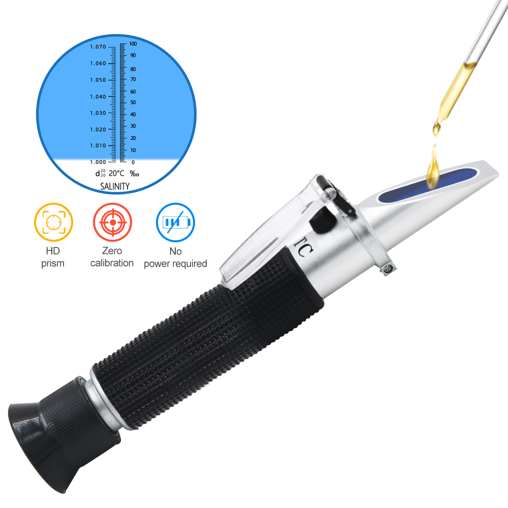 Handheld Salinity Refractomete - Marine Aquarium Refractometer avaliação e preço