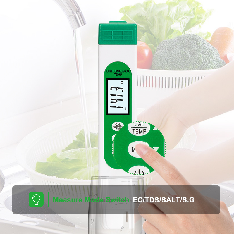 5 in 1 TDS EC SALT S.G TEMP Wa - Marine Aquarium Water Testing avaliação e preço