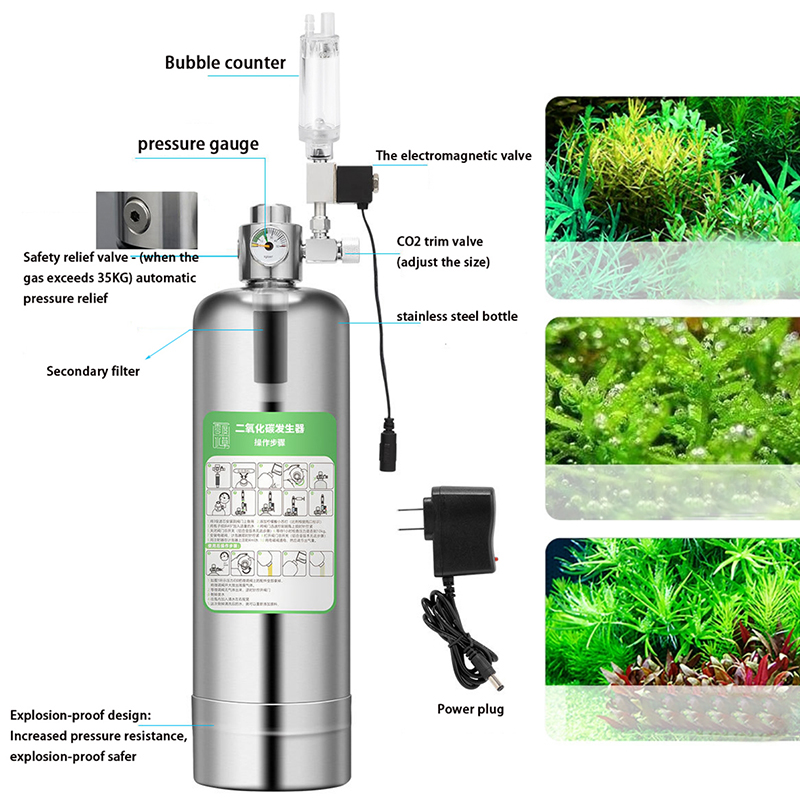 1L 2L CO2 Generator Water Inje - Marine Aquarium Hydrometer avaliação e preço